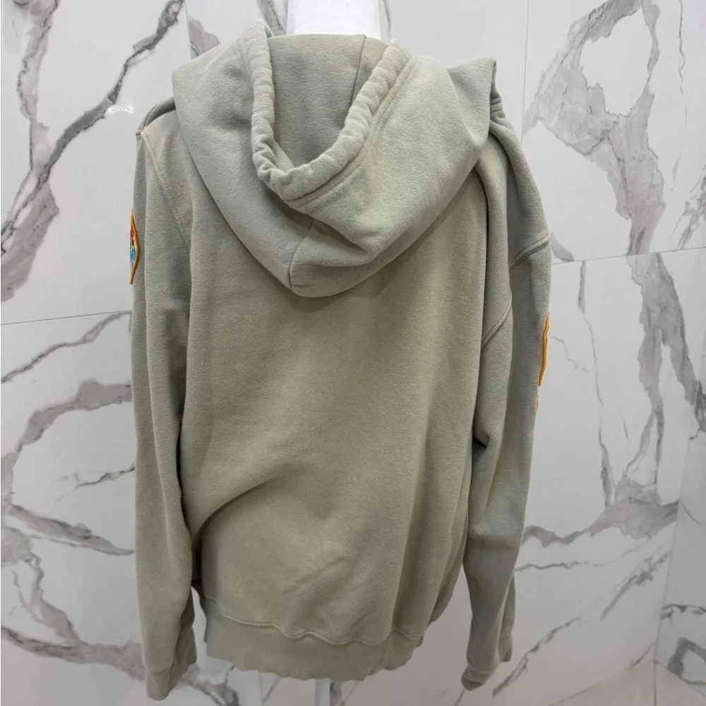 The North Face Novelty Patch Pullover Hoodie Sage Green Size L